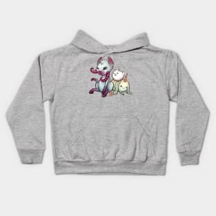 Three cute critters Kids Hoodie